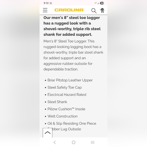 Carolina Boots - Steel Toe Loggers - Picture 10 of 10